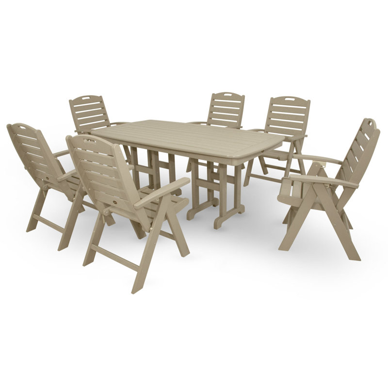 Trex Yacht Club Highback 7Piece Dining Set & Reviews Wayfair